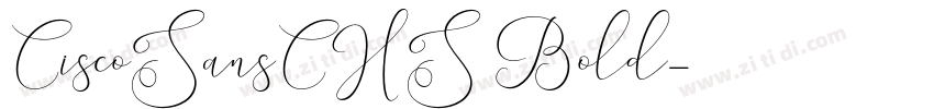 CiscoSansCHS Bold字体转换